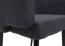 Esszimmerstuhl HWC-L13, Polsterstuhl Küchenstuhl Stuhl mit Armlehne, Stoff/Textil Metall ~ anthrazit Bild 6