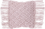 Dekokissen Baumwolle rosa Makramee 40 x 40 cm YANIKLAR Bild 1