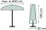 Trendline Schutzhülle Basic Sonnenschirme bis 400 cm Abdeckung Schirmhülle Bild 2