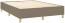 Boxspringbett mit Matratze Taupe 140x190 cm Stoff (Farbe: Taupe) Bild 4