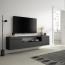 Skraut Home | TV-Schrank, Lowboard | für Wohnzimmer und Esszimmer | 200x45x35cm | Für TV-Geräte bis zu 80" | Hängend | Moderner Stil | Schwarz Bild 2
