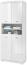 Bad Hochschrank Kommode Seitenschrank ca. 76 x 190 x 31 cm POOL Weiß Hochglanz Bild 1
