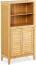 Relaxdays Badezimmerschrank Bambus, HBT: ca. 92 x 50 x 25 cm, Badschrank mit Türen in Lamellen-Optik, natur, 1 Stück Bild 9