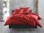 Mako-Satin Baumwollsatin Bettwäsche Uni einfarbig zum Kombinieren (Bettbezug 155 cm x 200 cm, Rot) Bild 3