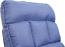 Schaukelstuhl HWC-K40, Schaukelsessel Schwingstuhl Relaxsessel, Liegefunktion Metall ~ Stoff/Textil blau Bild 8