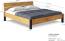 Möbel-Eins CURBY Bett Metallfuß, mit Kopfteil, Material Massivholz, rustikale Altholzoptik, Fichte vintage 160 x 200 cm Bild 3