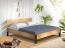 Möbel-Eins CURBY Bett Metallfuß, mit Kopfteil, Material Massivholz, rustikale Altholzoptik, Fichte vintage 160 x 200 cm Bild 2