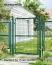 SONGMICS Gartentor, abschließbar, grün, 106 x 125 cm (Gitterplatte mit seitlichen Pfosten) Bild 2