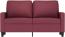 vidaXL 2-Sitzer-Sofa Weinrot 120 cm Stoff Bild 4