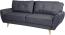 3er-Sofa HWC-J19, Couch Klappsofa Lounge-Sofa, Schlaffunktion 203cm ~ Stoff/Textil anthrazit Bild 6
