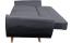 3er-Sofa HWC-J19, Couch Klappsofa Lounge-Sofa, Schlaffunktion 203cm ~ Stoff/Textil anthrazit Bild 7