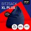 Lumaland Luxury XL Plus Microvelours Sitzsack stylischer Beanbag 220L Füllung mit extra starken Nähten Dunkelblau Bild 4