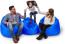 BubiBag XXL Sitzsack, Riesensitzsack für Erwachsene - XXL Sitzsäcke, Sitzkissen oder Gaming Sitzsack, geliefert mit Füllung (145 cm Durchmesser, blau) Bild 6
