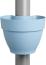 elho Vibia Campana Fallrohrpflanzgefäss 40 - Blumentopf für Regenrohr - vertikaler Garten - 100% recyceltem Plastik - Ø 21. 6 x H 16. 3 cm - Blau/Vintage Blau Bild 2