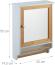 Relaxdays Spiegelschrank, 2 Fächer, Handtuchhalter, H x B x T: 55 x 40 x 14,5 cm, Badezimmer Hängeschrank, weiß/Natur Bild 3