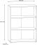 Möbel-Eins KALINA Büroregal III, Material Dekorspanplatte, weiss/grau Bild 3