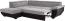 Mivano Schlafsofa Speedway / Moderne Eckcouch mit Schlaffunktion, Stauraum und verstellbaren Kopfteilen / 262 x 79 x 224 / Zweifarbiger Bezug, argent/black Bild 4