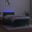 Boxspringbett mit Matratze & LED Dunkelgrün 90x190 cm Samt (Farbe: Grün) Bild 4