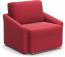 DOMO. collection Relax Sessel | Dauerschläfer Boxspring Sofa mit Schlaffunktion | Schlafsessel Gästebett Schlafsofa | 108 x 96 x 86 cm | rot Bild 4