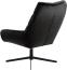 AC Design Furniture Pareesa Lounge Sessel mit Drehfunktion, Bezug in Graubraun und Schwarzen Stahlbeinen, Polstersessel im Modernen Stil, Wohnzimmermöbel, B: 73 x H: 88 x T: 82 cm Bild 5