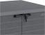 Duramax Cedargrain StoreAway 1200L Gartenhaus aus Kunststoff / flacher Deckel, Mülltonnenbox, Gartenhaus, solide Konstruktion, ideal für Werkzeuge, BBQs und 2x 240L Mülltonnen, 145x85x125 cm, Grau Bild 14