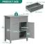 YITAHOME Sideboard, Küchenschrank mit beweglichem Schichtbrett, Grau Aufbewahrungsschrank mit Schublade für Küche, Schlafzimmer, 70x40x85cm Bild 2