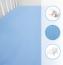 Jersey 100% Baumwolle Spannbettlaken für 130x80 cm Ausziehbare Kleinkind Baby Kinderbett Bett Matratze (Blau) Bild 3