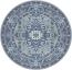 Orientalischer Kurzflor Teppich Skazar Isfahan Himmelblau - 160 cm Durchmesser Bild 1