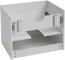 Waschbeckenunterschrank HWC-D16, Waschtischunterschrank Waschtisch Unterschrank Badmöbel, MVG hochglanz 60cm ~ weiß Bild 5