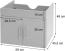 Waschbeckenunterschrank HWC-D16, Waschtischunterschrank Waschtisch Unterschrank Badmöbel, MVG hochglanz 60cm ~ weiß Bild 3