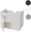 Waschbeckenunterschrank HWC-D16, Waschtischunterschrank Waschtisch Unterschrank Badmöbel, MVG hochglanz 60cm ~ weiß Bild 8