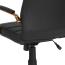Flash Furniture Chefsessel mit hoher Rückenlehne, Leder, Chromfuß und Armlehnen Modern 26"W x 27"D x 43"H Black Leather/Gold Frame Bild 7