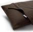 DecoKing 2 Kissenbezüge 80x80 cm Jersey Baumwolle Reißverschluss braun Amber Bild 3