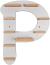 MR TEDDY BEAR Kinderregal Buchstabe P | Holzregal für Toniebox und Tonies | Tonie-Regal hergestellt in der EU | Wandregal zum Spielen und Sammeln | Für Mädchen und Jungen | im P Design in Grau Bild 2