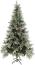 vidaXL Weihnachtsbaum mit Zapfen Grün und Weiß 225 cm PVC & PE Bild 2
