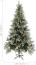 vidaXL Weihnachtsbaum mit Zapfen Grün und Weiß 225 cm PVC & PE Bild 5