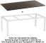 Sonnenpartner Gartentisch Base 160x90 cm Aluminium weiß Tischsystem Tischplatte Compact HPL sandstone 80051011 Bild 2