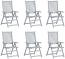 vidaXL Verstellbare Gartenstühle 6 Stk. mit Auflagen Massivholz Akazie Bild 11
