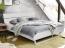 Möbel-Eins LUKY Kufenbett mit Kopfteil, Material Massivholz, Fichte massiv, Kufen weiß weiss 120 x 220 cm Bild 2