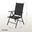 STEELSØN 'Lirael' Komfort-Gartenstühle mit Aluminium-Gestell, 4er-Set, klappbar, Rückenlehne 7-stufig verstellbar, schwarz Bild 3