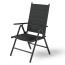 STEELSØN 'Lirael' Komfort-Gartenstühle mit Aluminium-Gestell, 4er-Set, klappbar, Rückenlehne 7-stufig verstellbar, schwarz Bild 2
